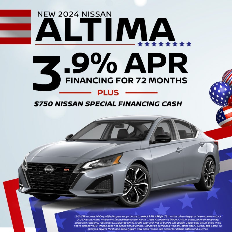 2024 Nissan Altima 3.9% APR | $750 Nissan Cash