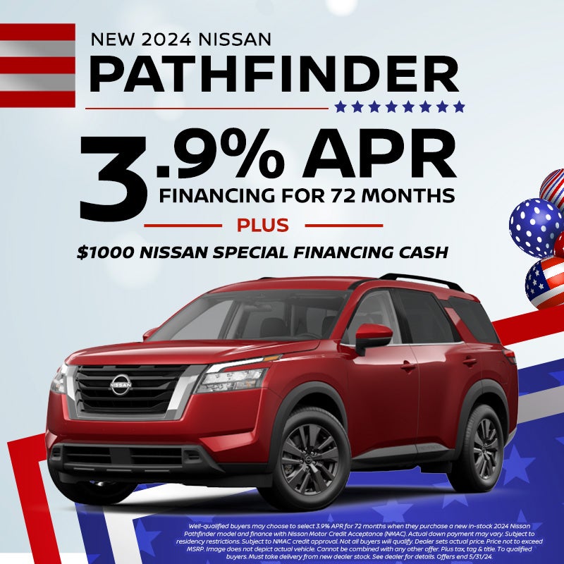 2024 Nissan Pathfinder 3.9% for 72 Months | $1000 Nissan 